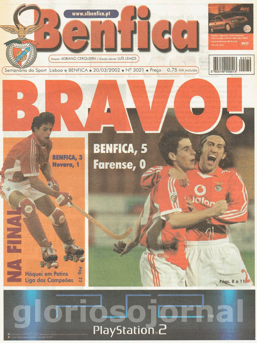 jornal o benfica 3021 2002-03-20